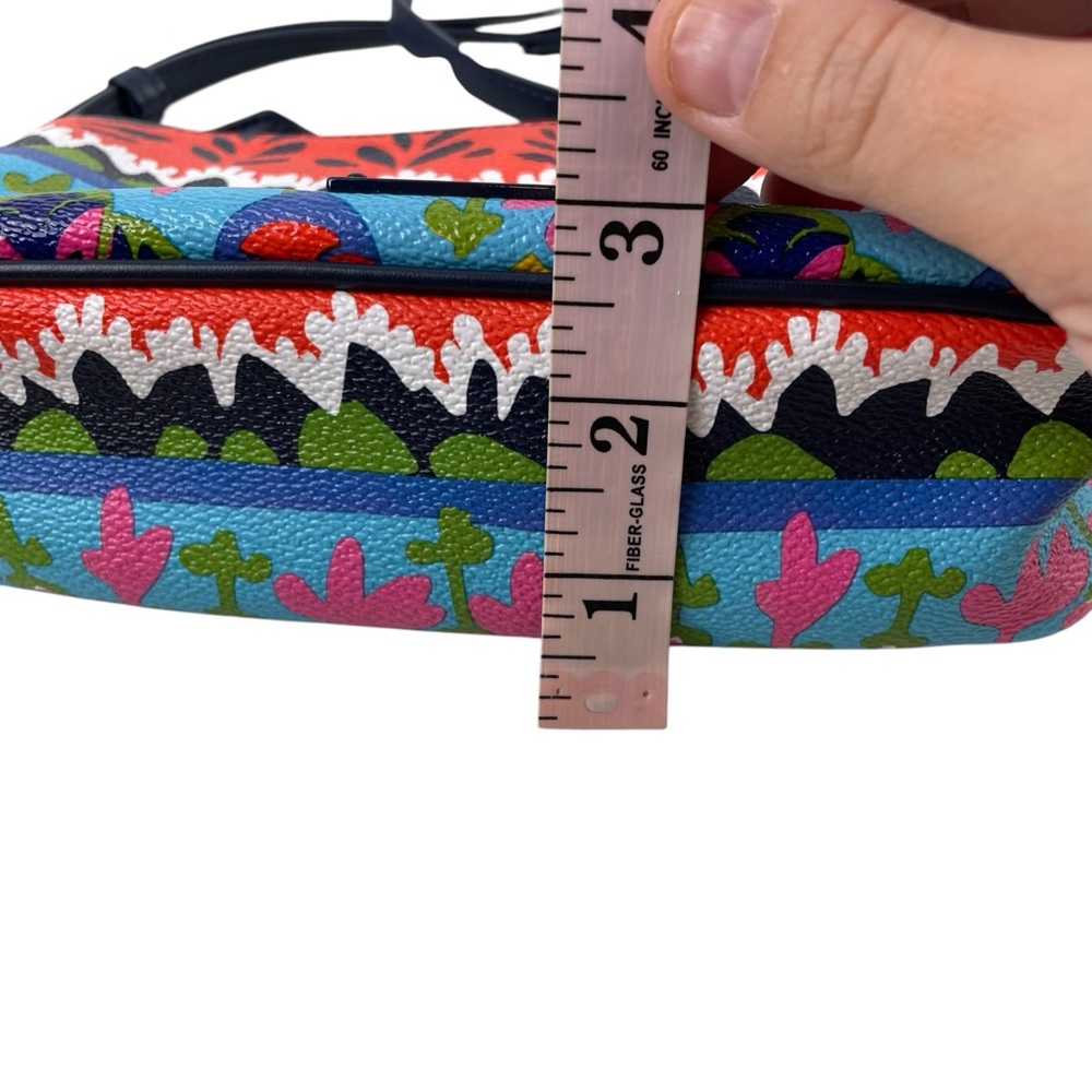 Vera Bradley Rio Stripe Small Crossbody Bag Purse - Bright Vibrant Colors - Picture 5 of 9